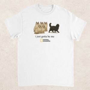 National Geographic White T-Shirt with Cat Design